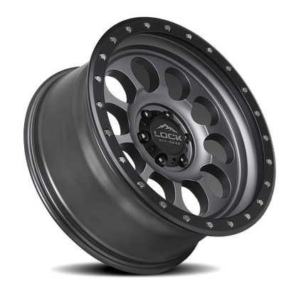 Lock Offroad 50CAL MG 17x9 -12 6x139.7mm 106.2mm Matte
