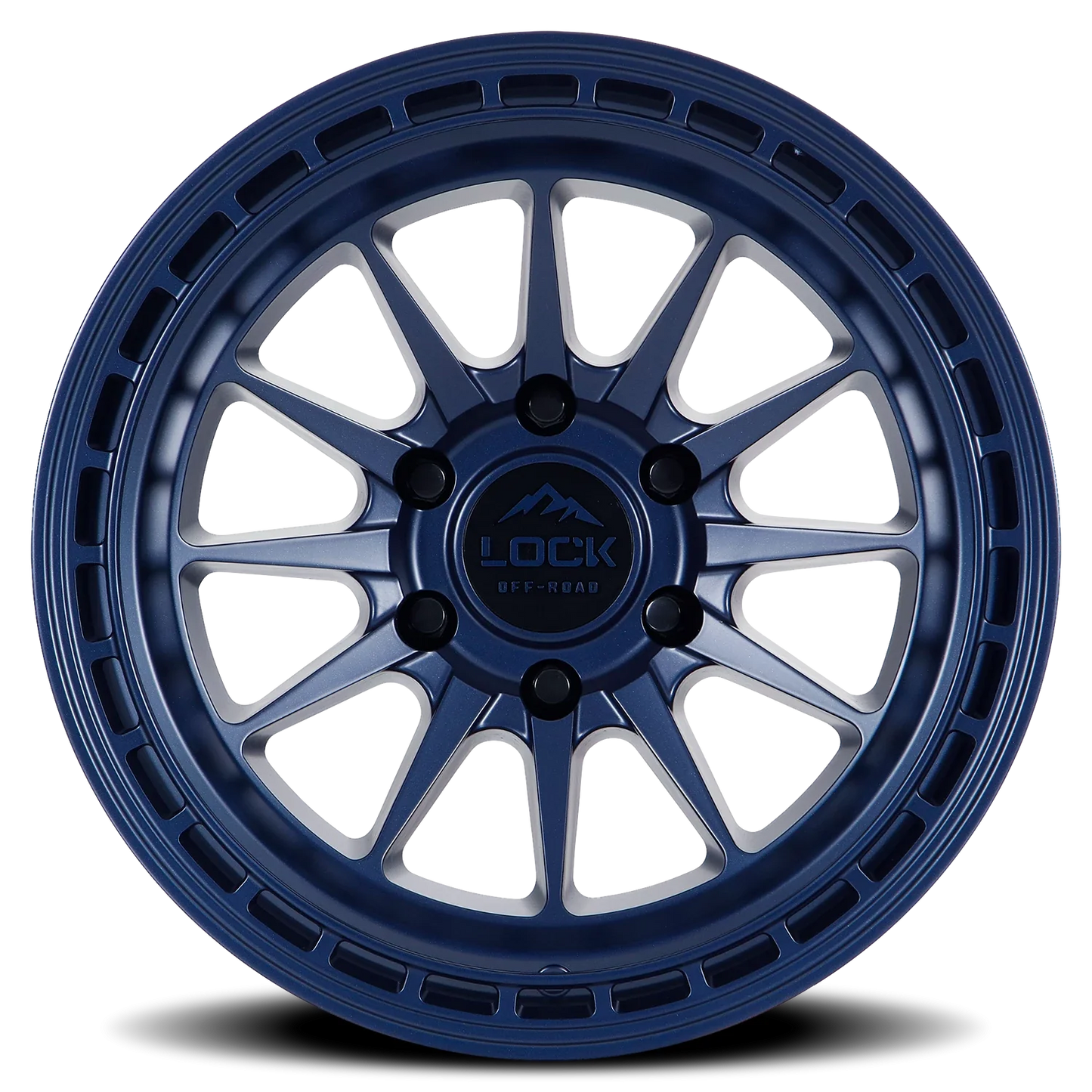 Lock Offroad Baja BLU 17x9 +12 5x127mm 71.5mm Matte