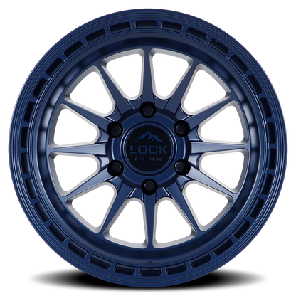 Lock Offroad Baja BLU 17x9 +12 5x127mm 71.5mm Matte