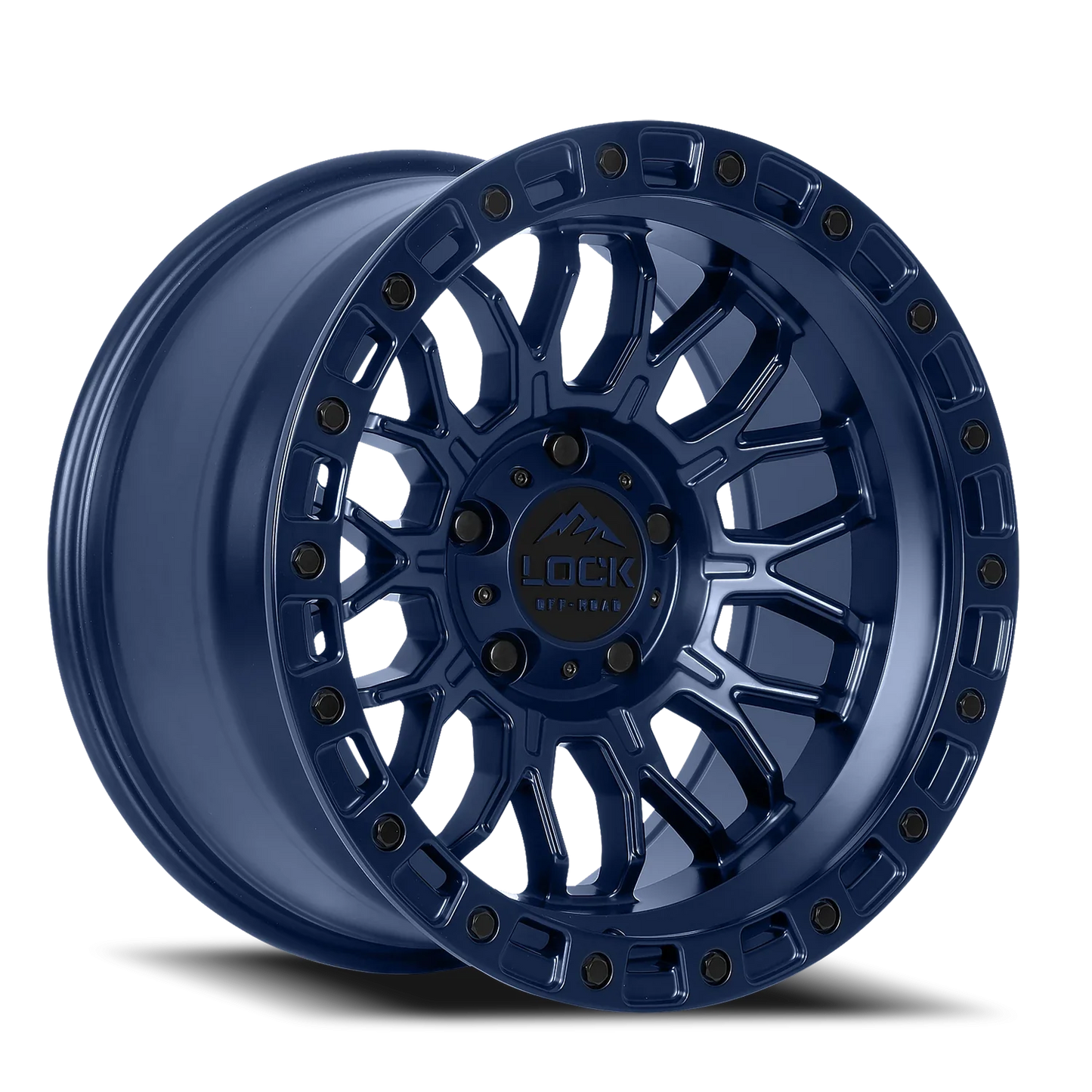 Lock Offroad Combat BLU 20x10 +18 6x139.7mm 106.2mm Matte
