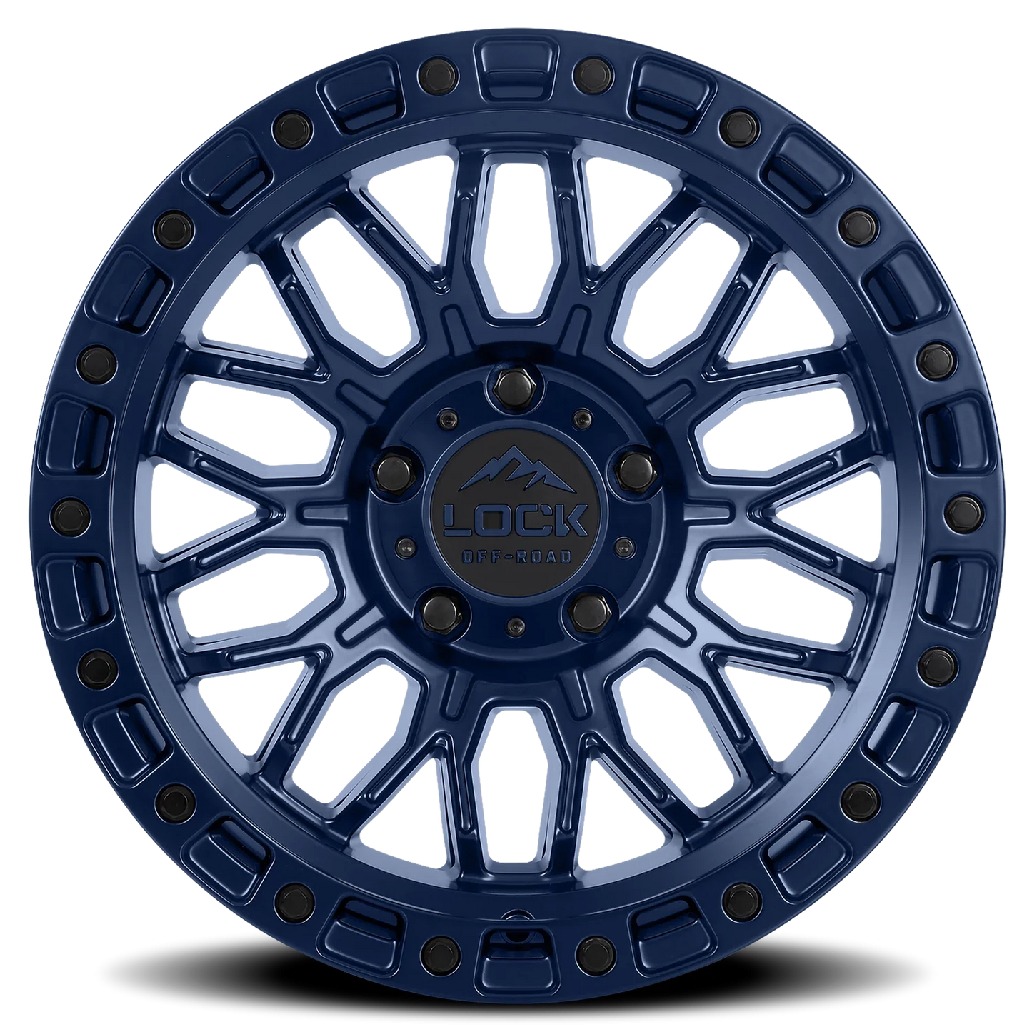 Lock Offroad Combat BLU 20x10 +18 6x139.7mm 106.2mm Matte