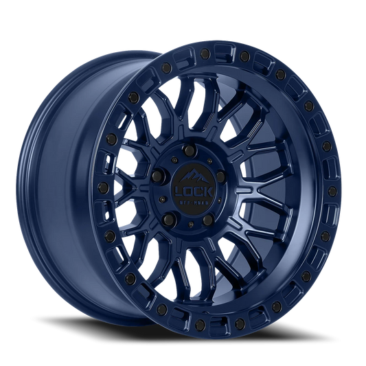 Lock Offroad Combat BLU 20x10 +18 8x165.1mm 125.2mm Matte